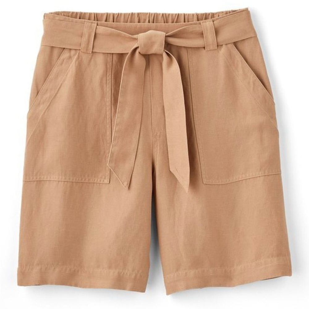 SOFT SURROUNDING Ojai Linen Blend Bermuda Shorts